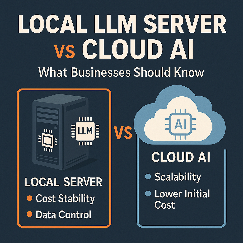 Local LLM Server vs Cloud AI: What Businesses Should Know