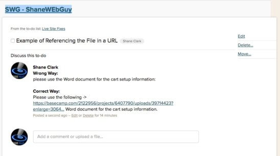 Referencing the File in a URL