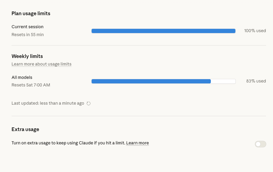 claude ai usage limits weekly plan dashboard